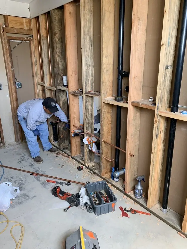 Commercial rough-in plumbing for Trenchless Sewer Repair in Old Towne